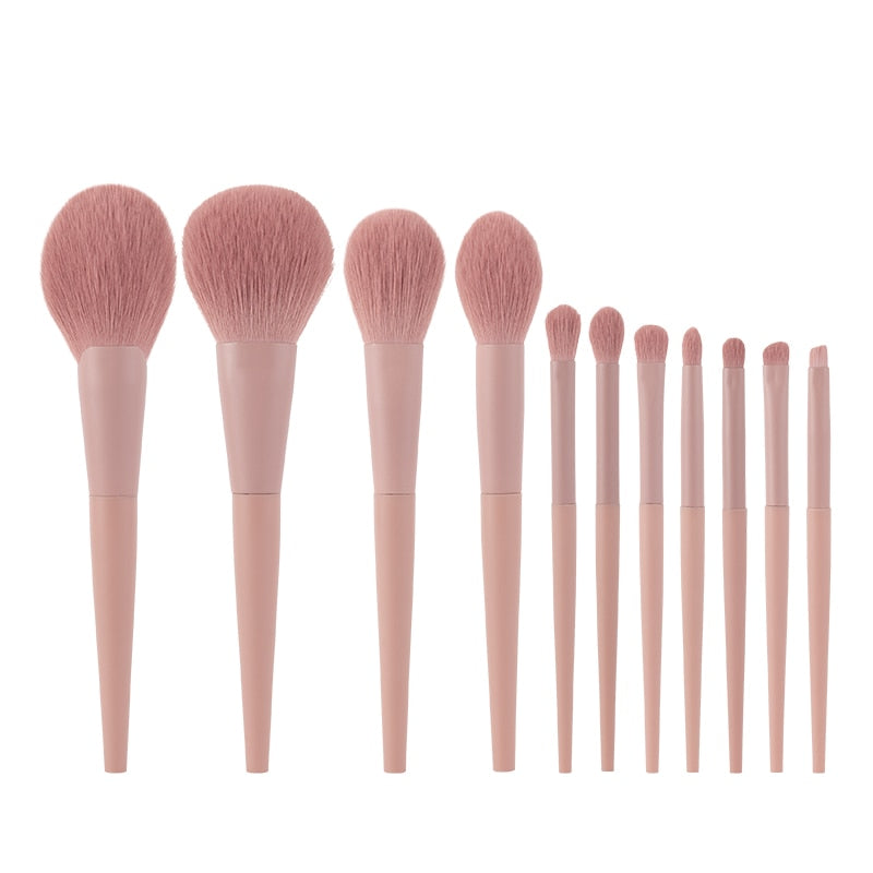 11-Piece Makeup Brush Set — Ultra‑Soft Synthetic Hair for a