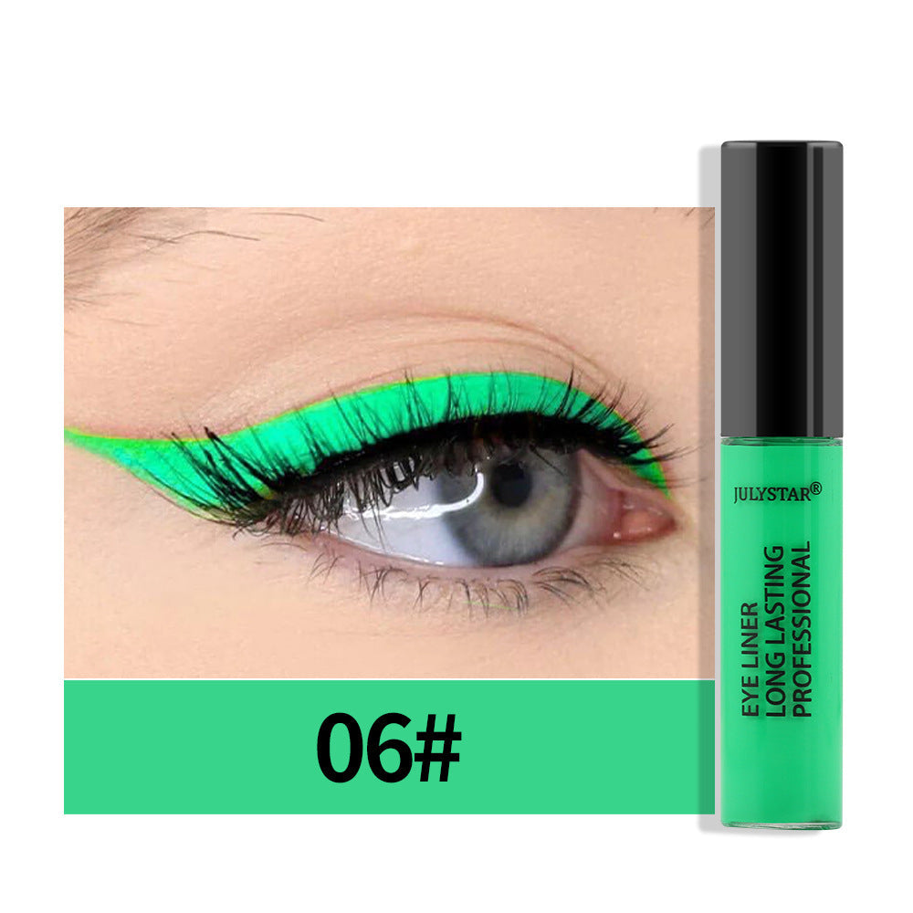 8-Color Liquid Eyeliner Pen for Precise Graphic Looks