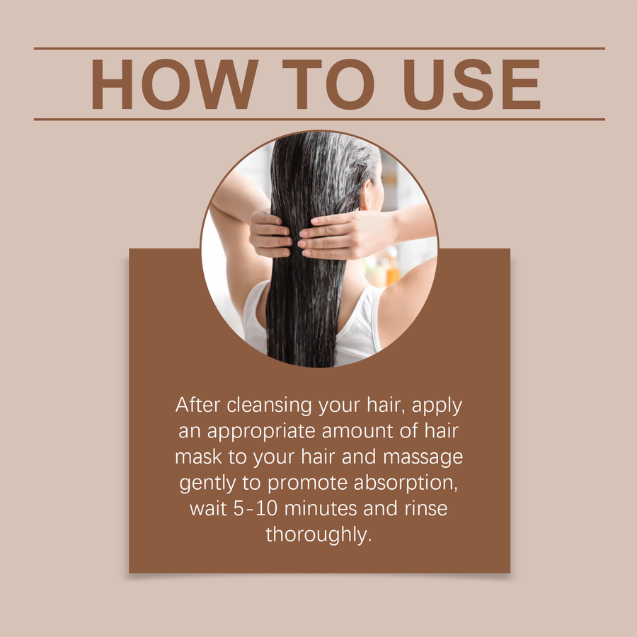 Coconut Oil Hair Mask for Dry, Frizzy, Smoother Hair