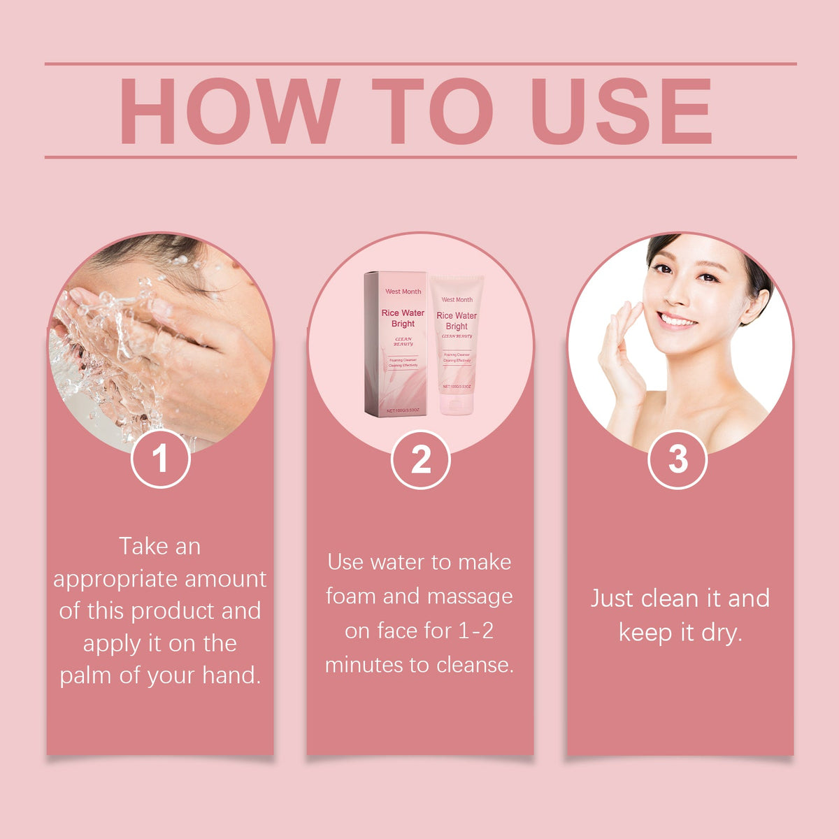 Rice Water Foaming Cleanser for Bright, Hydrated Skin