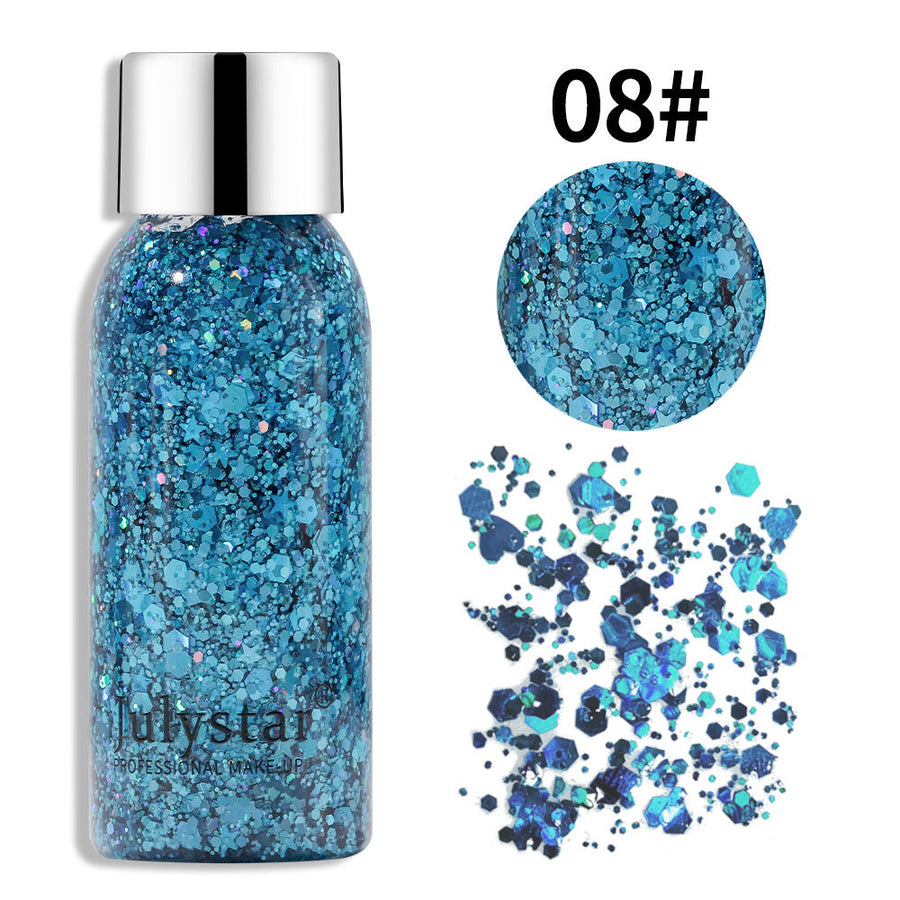 Cosmetic Glitter Makeup for Dazzling Stage Sparkle