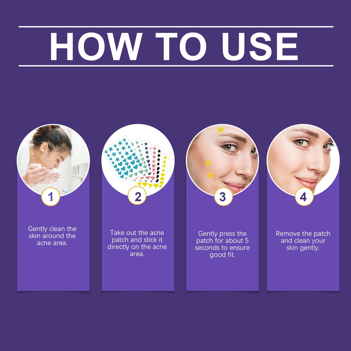 Color Acne Patches for Playful Day & Night Coverage