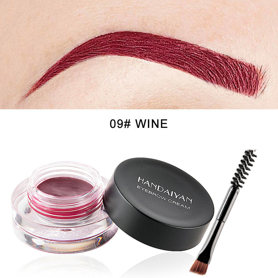 Waterproof Eyebrow Gel & Eyeliner Cream, 12 Colors