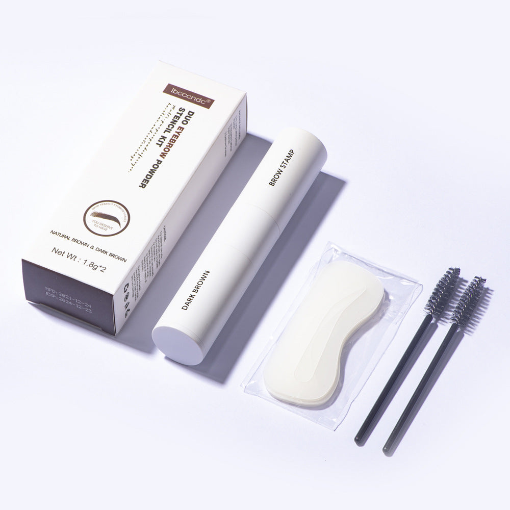 Eyebrow Powder Stencil Kit for Fuller, Defined Brows