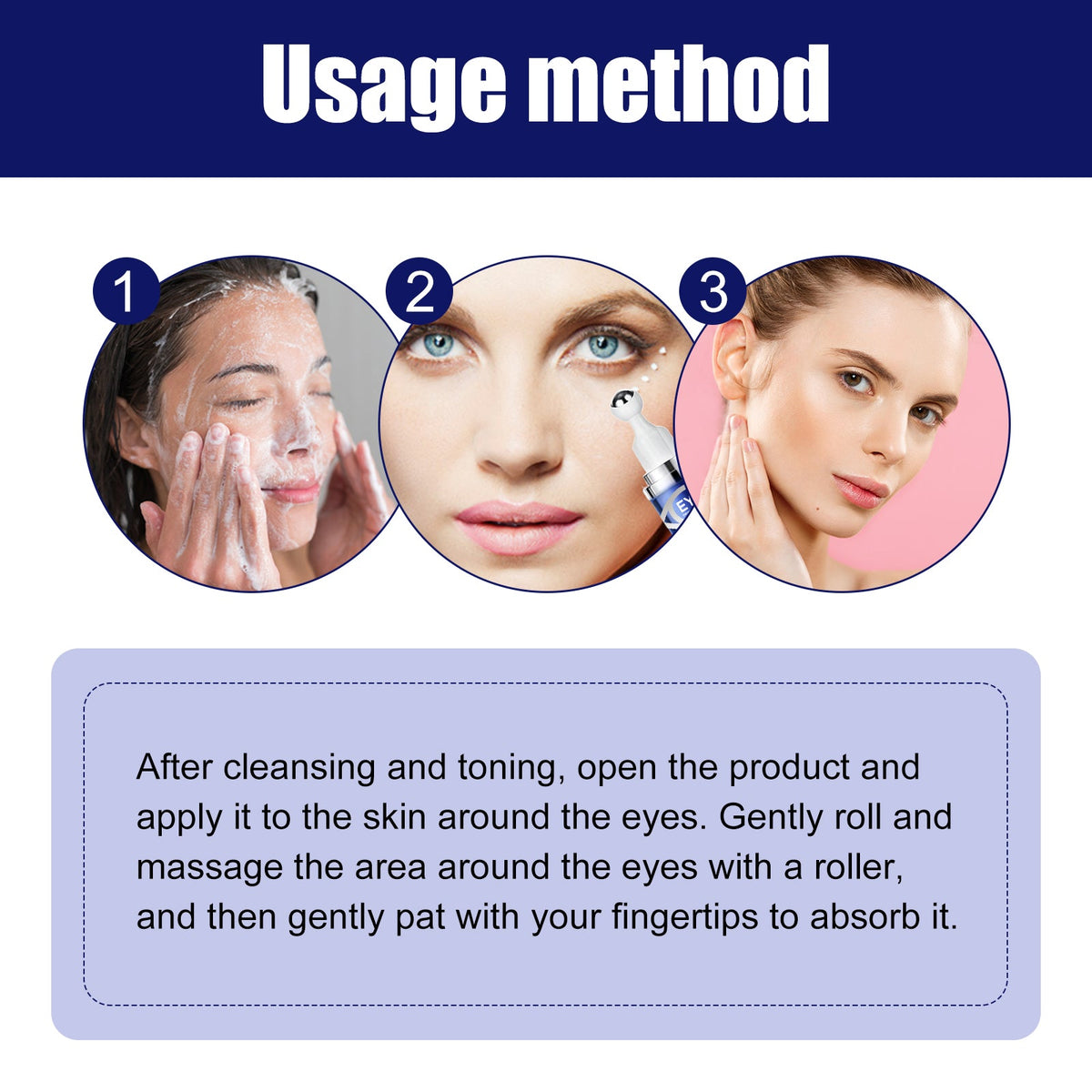 Eye Care Roller for Dark Circles and Tired-Looking Eyes