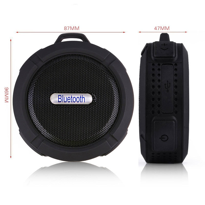 Portable Waterproof Bluetooth Speaker — Outdoor Bass Sound