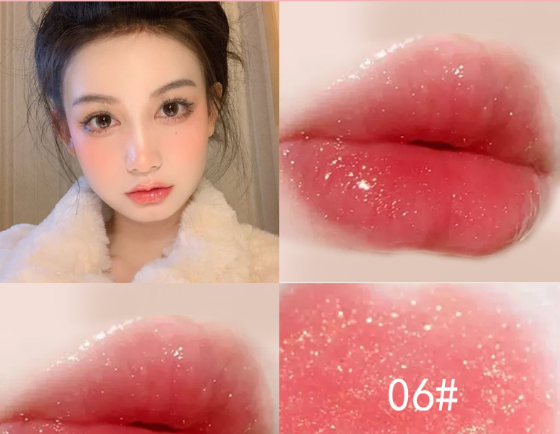 Clear Lip Gloss for Sparkling Glass-Like Lip Shine