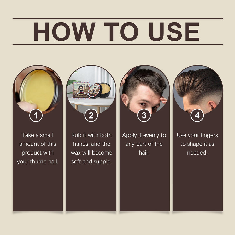 Hair Styling Wax for Frizz Control, Hold & Conditioning
