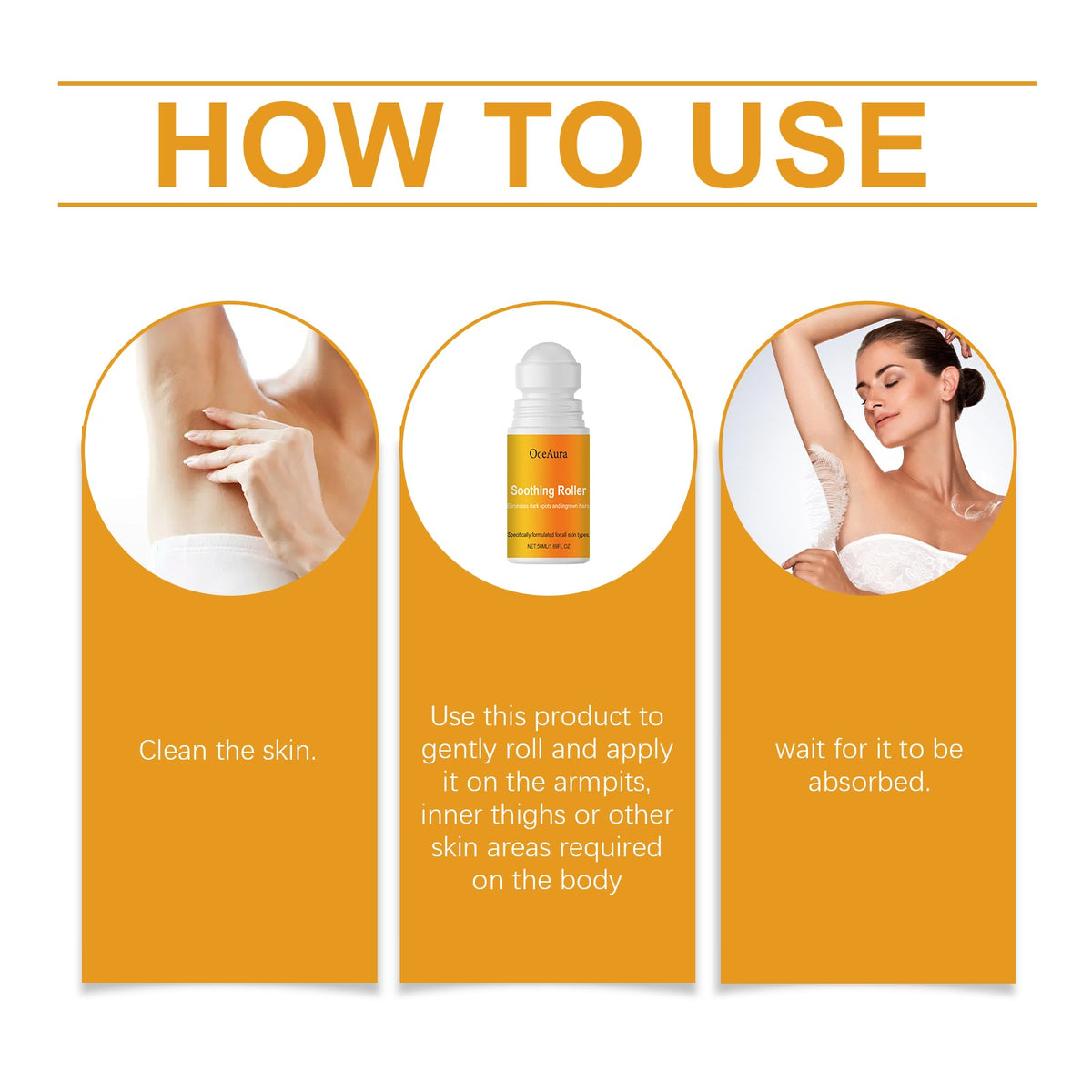OceAura Roller Ball for Dark Spots & Ingrown Hairs