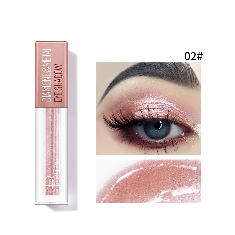 Liquid Eye Shadow for High-Shine Diamond-Metal Sparkle