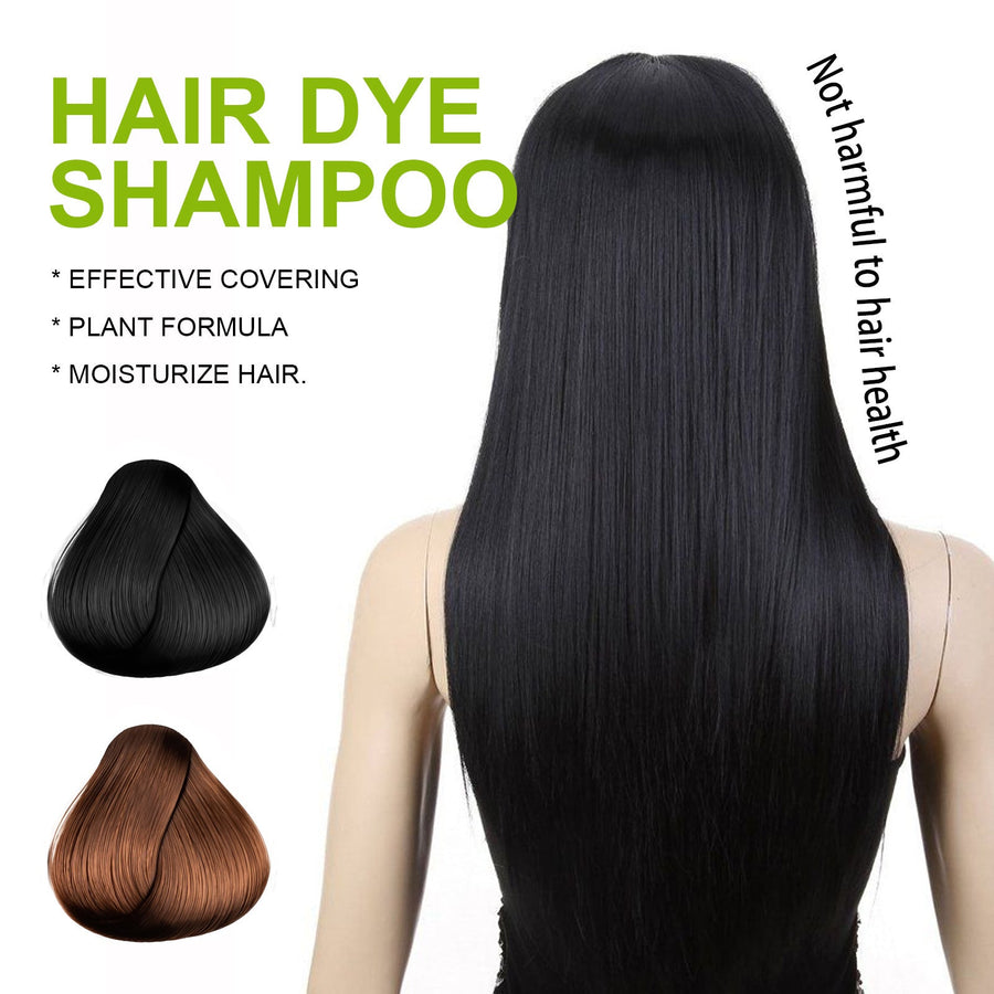 Hair Dye Shampoo for Fast Gray Coverage and Shine