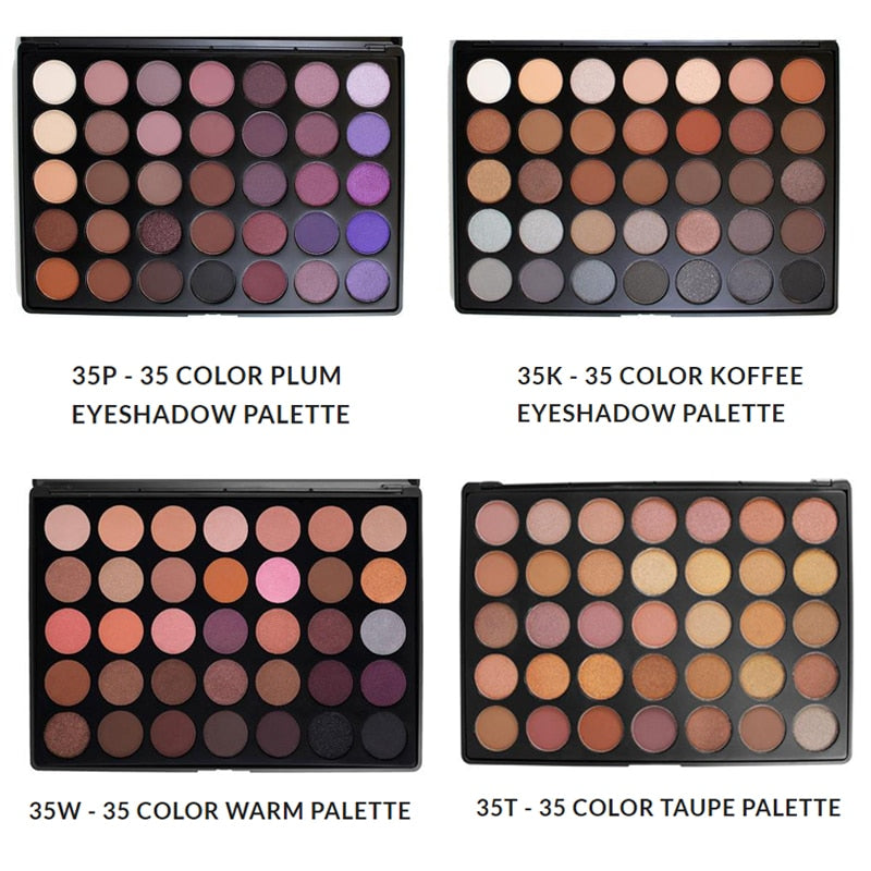 35-Color Warm Eyeshadow Palette for Easy Eye Looks