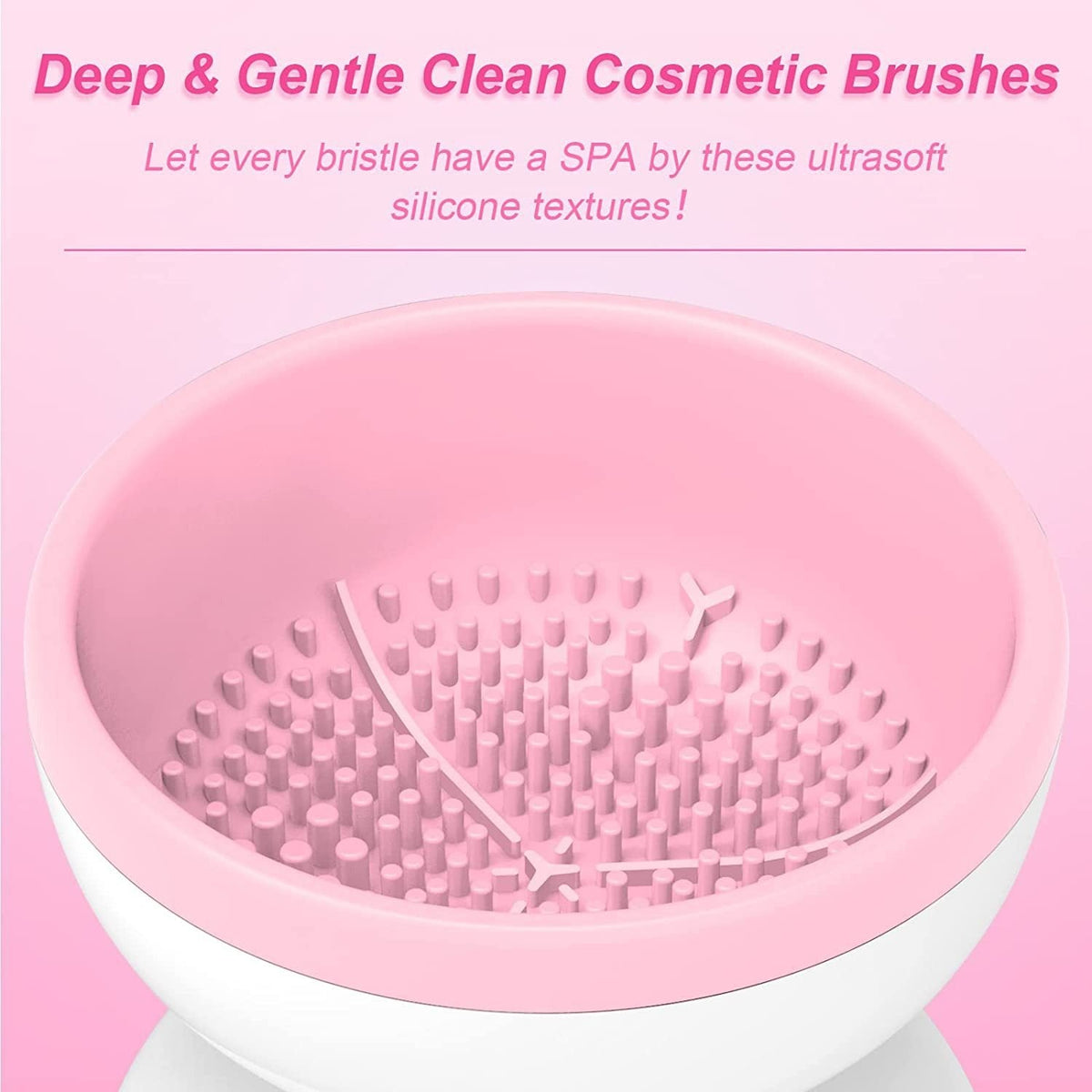 Rechargeable Makeup Brush Cleaner — Deep-Cleans Brushes