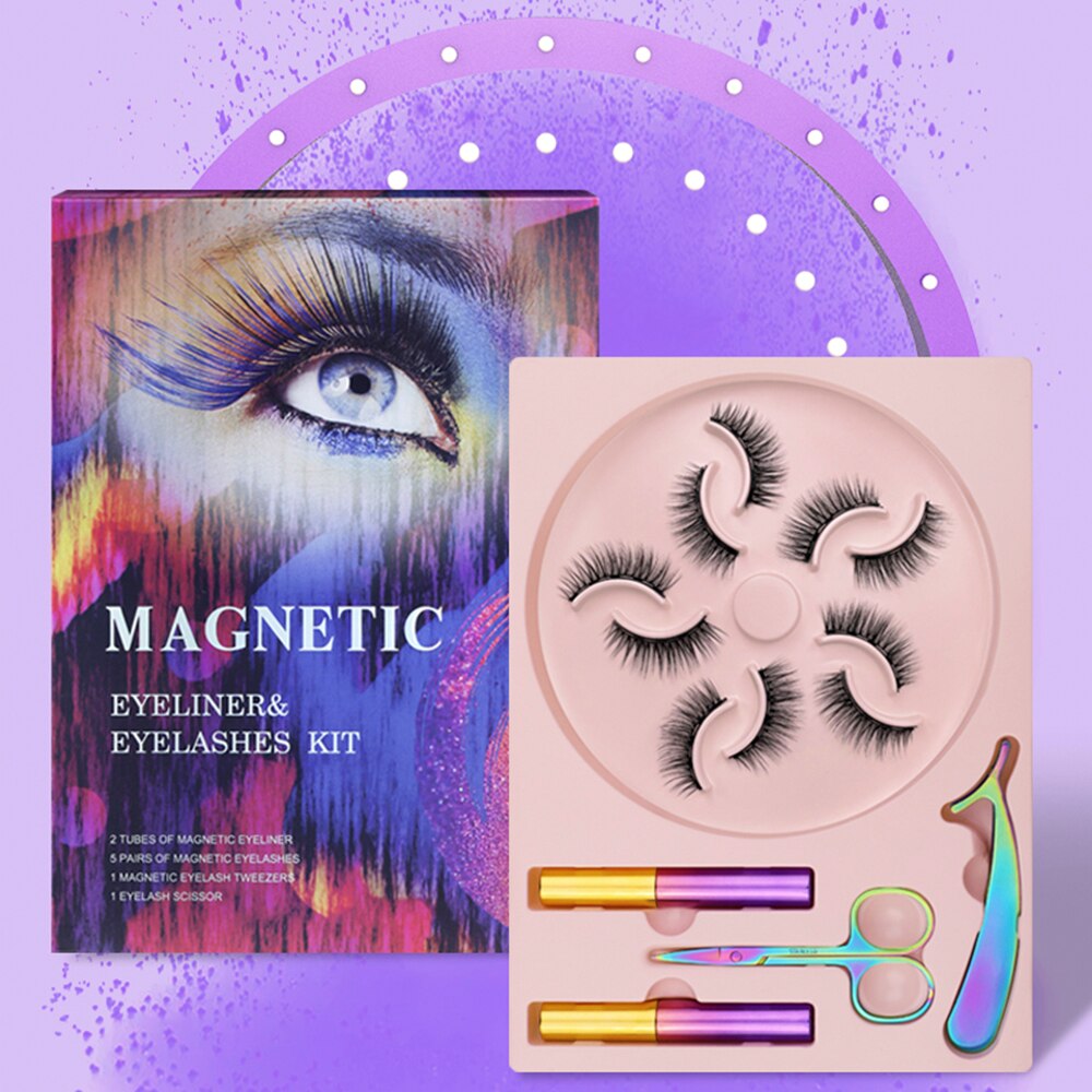 Magnetic Eyelashes Set for Glue-Free Dramatic Volume