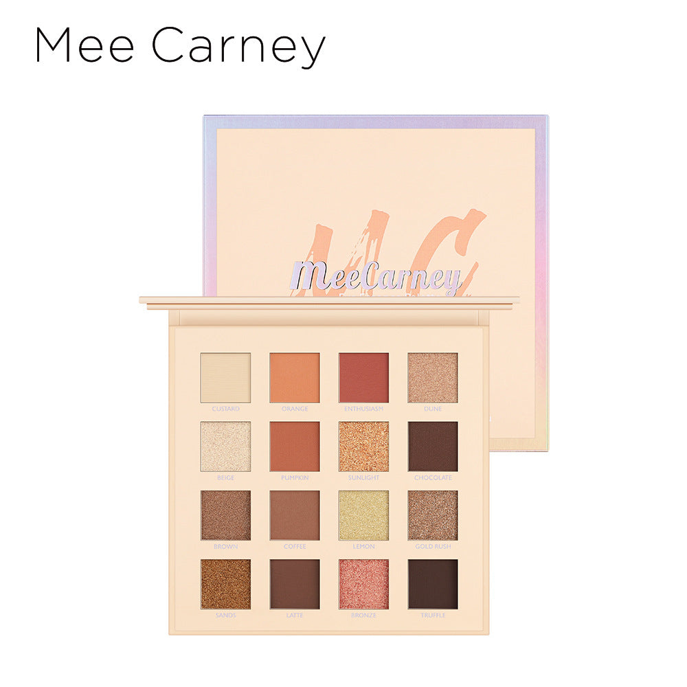 16-Color Sunset Eyeshadow Palette With Matte & Glitter