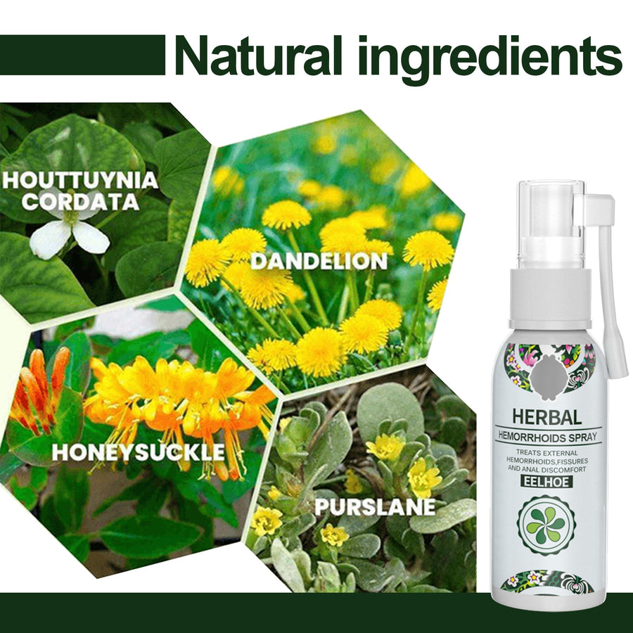 Herbal Hemorrhoids Spray — Rapid Soothing Relief, 30ml