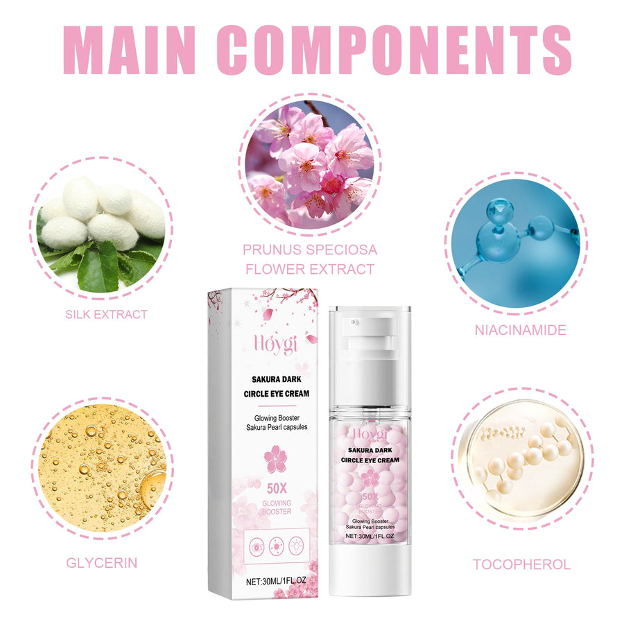 Sakura Pearl Eye Cream for Dark Circles & Puffiness