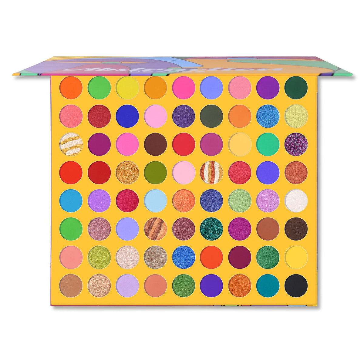 72-Color Eyeshadow Palette for Bold, Colorful Looks