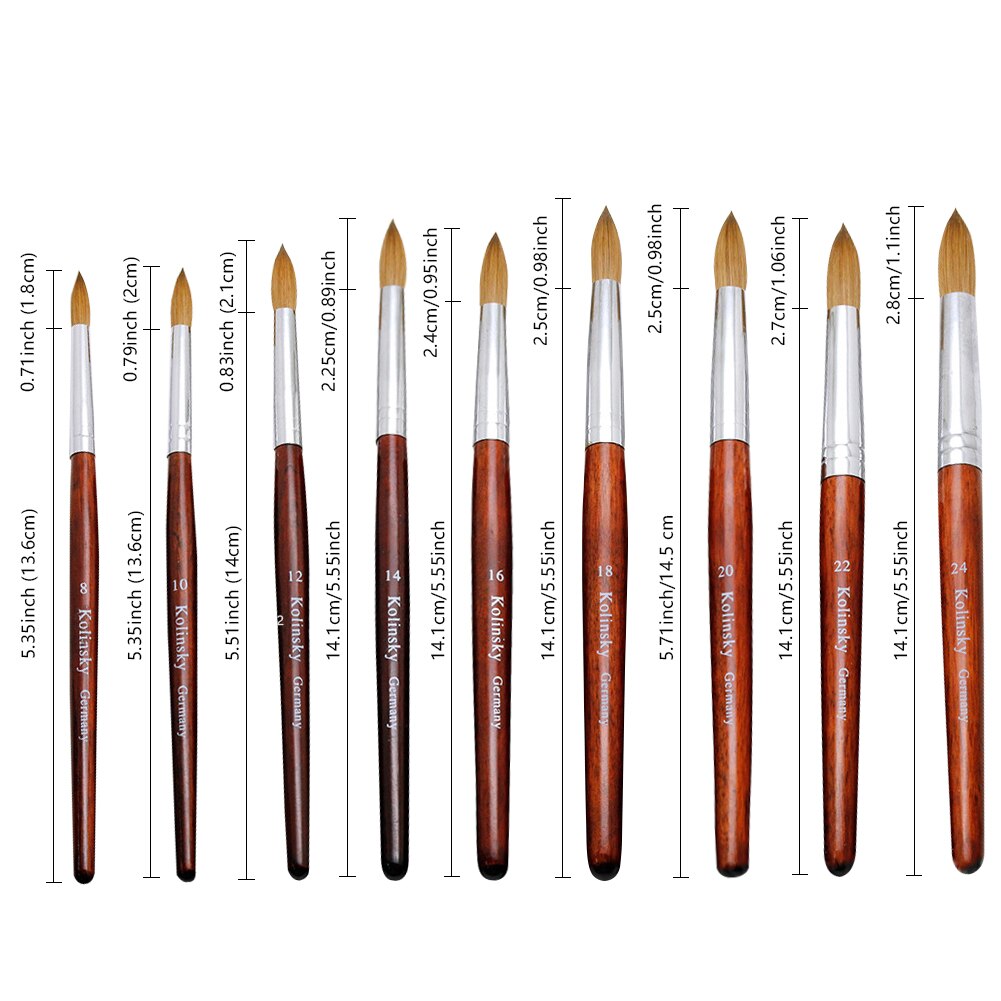 Kolinsky Acrylic Nail Brush — Superior Precision for Gel