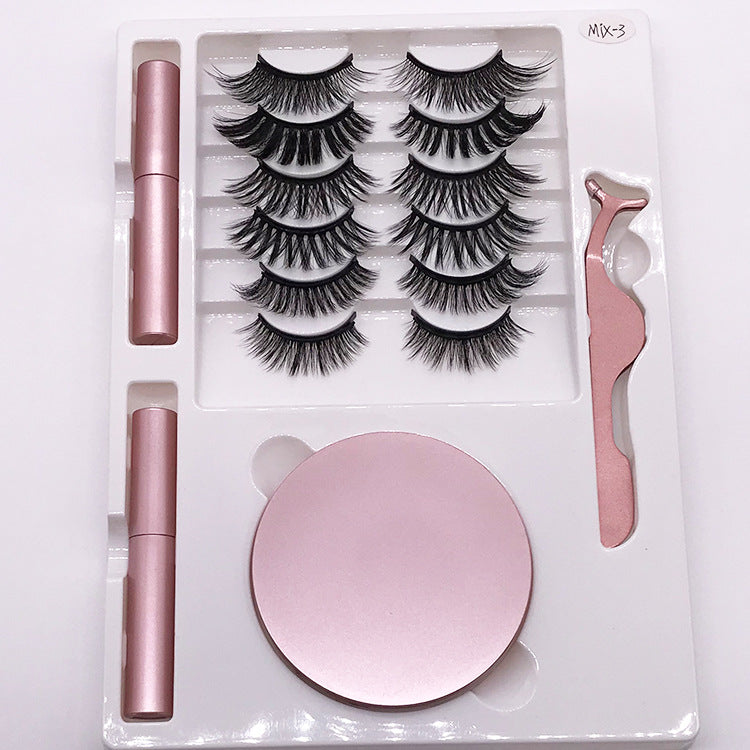 Magnetic False Eyelashes Kit With 8 Reusable Styles