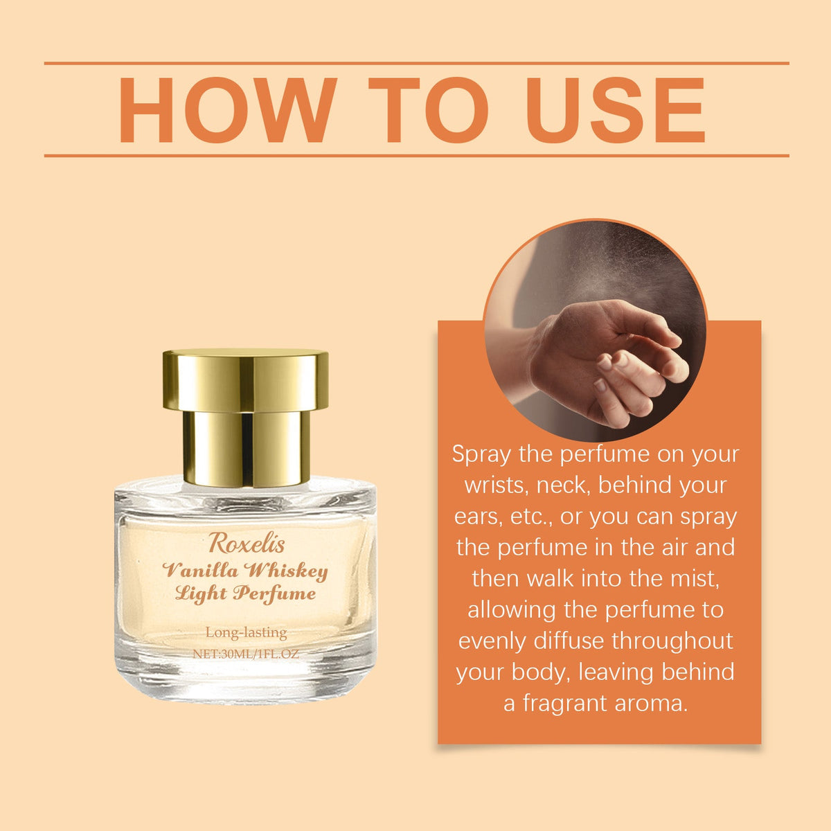 Vanilla Whiskey Eau de Toilette — Fresh, Elegant All-Day Scent