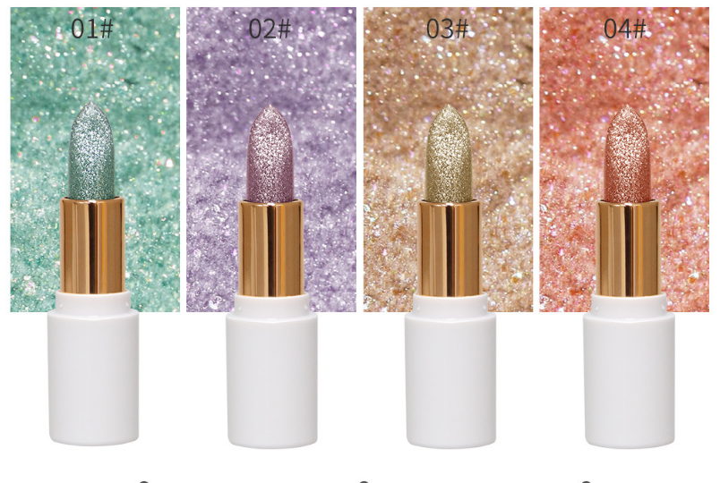 Color-Changing Glitter Lipstick for Glossy, Playful Lips