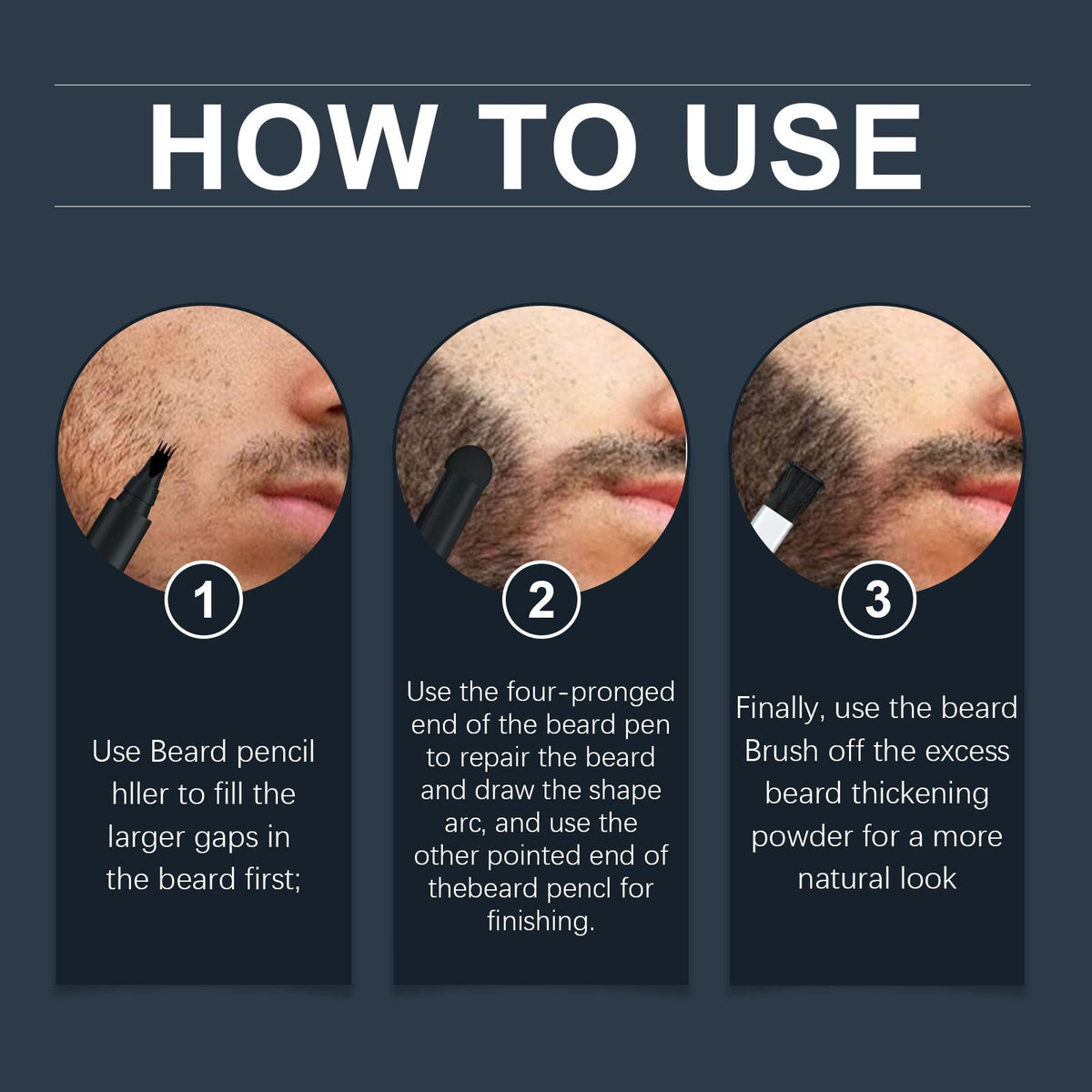 Beard Filler Pen Set — Instant Defined & Fuller Beard