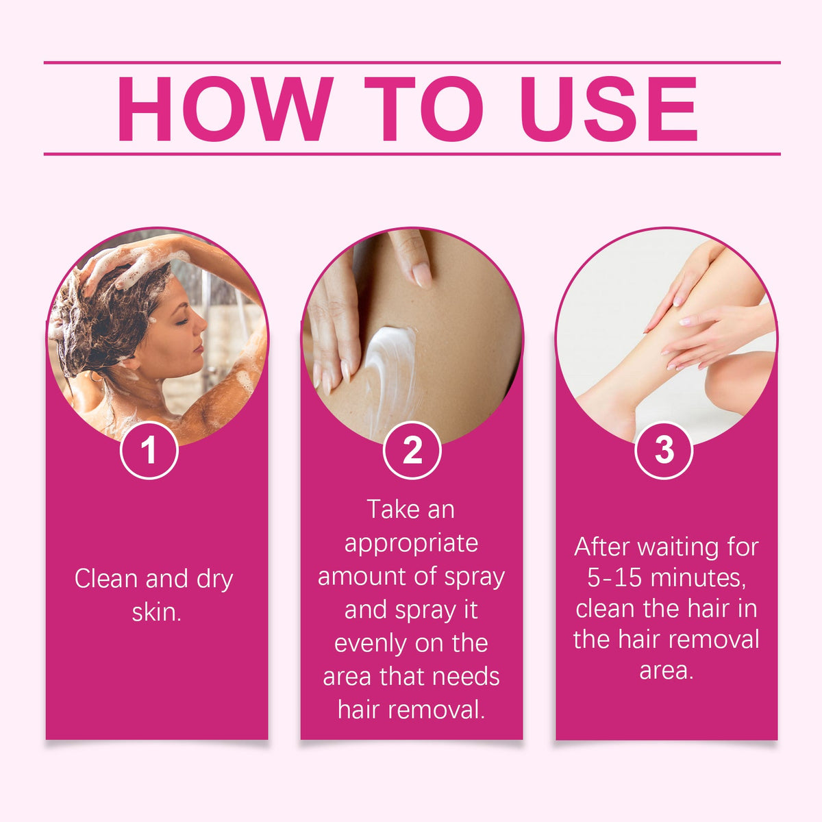 OUHOE Mousse Hair Removal Spray for Sensitive Skin
