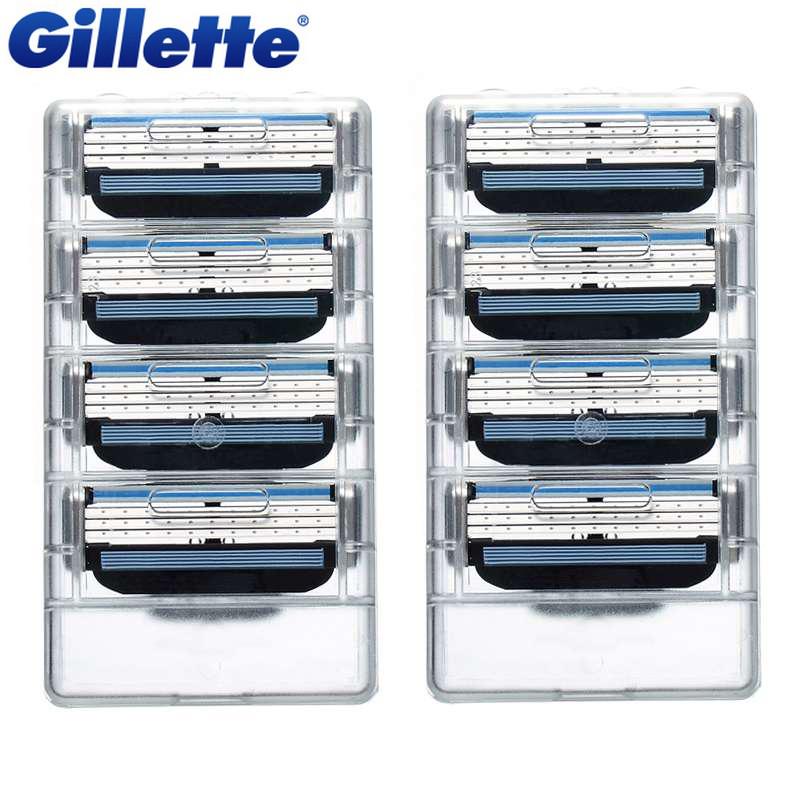 Gillette Mach3 Razor Blades 8-Pack — Closer Shave, Less
