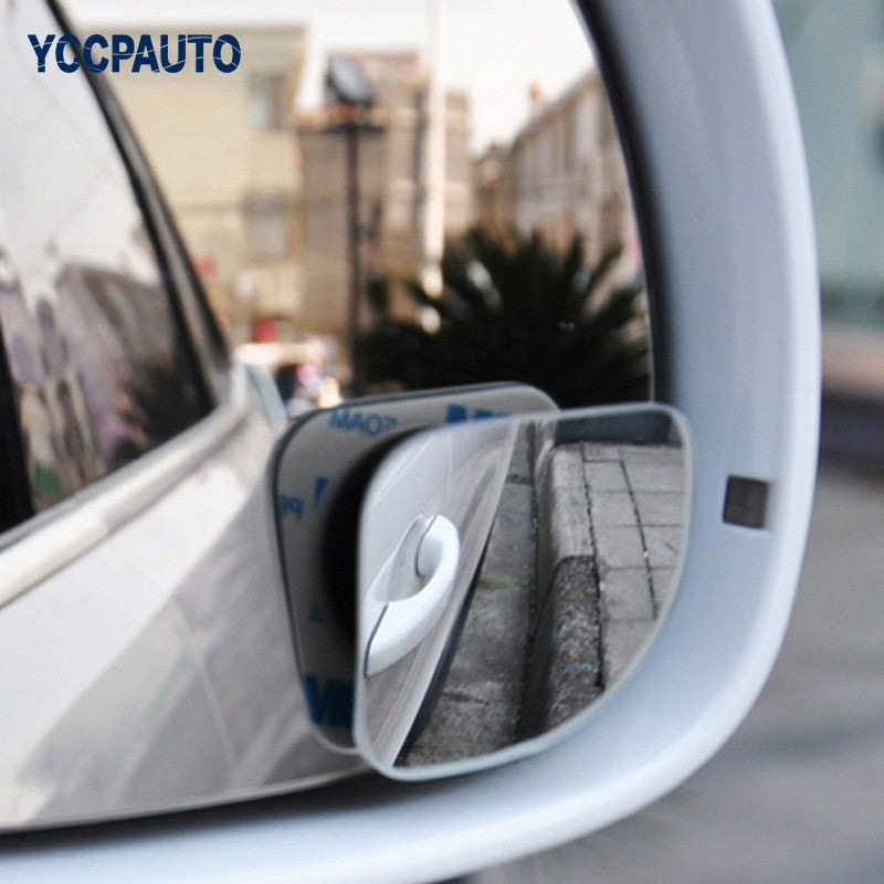Blind Spot Mirror Set — Wide Angle 5cm Convex Glass
