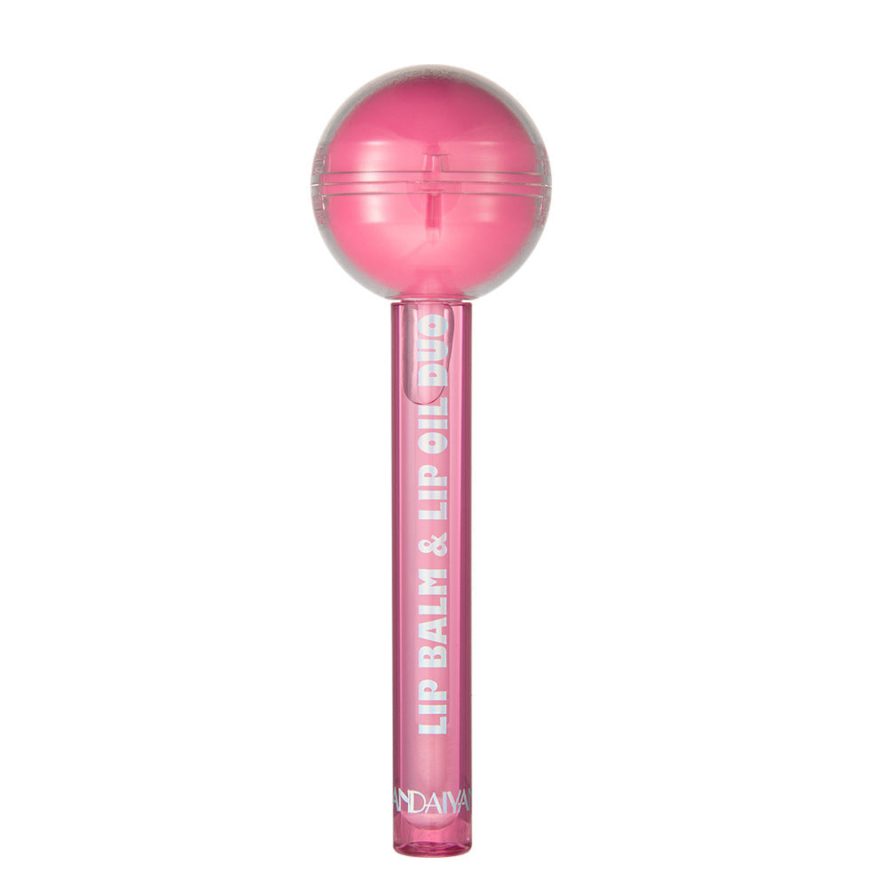 Color-Changing Lip Balm & Lip Oil Duo for Glossy Lips
