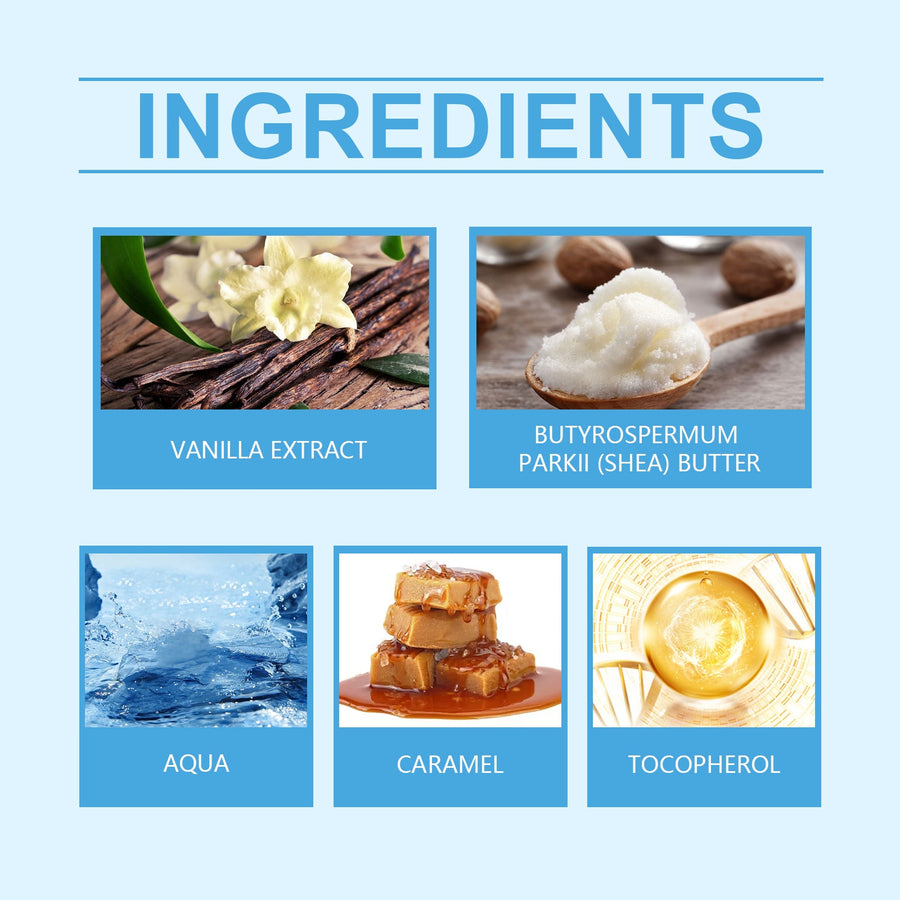 Caramel Vanilla Body Oil for Soft, Hydrated Skin