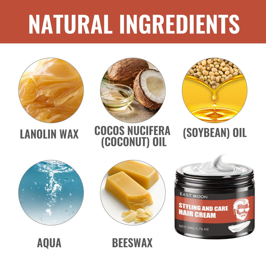 Hair Styling Cream for Strong, Shiny, Voluminous Hair