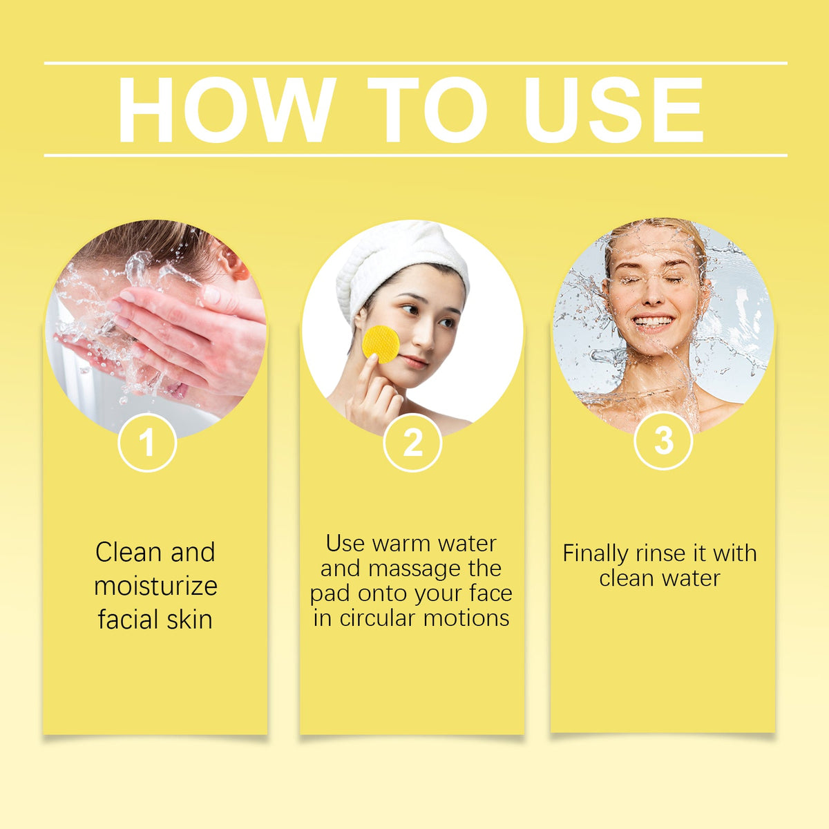 Kojic Acid Turmeric Cleansing Pads for Oily Dull Skin