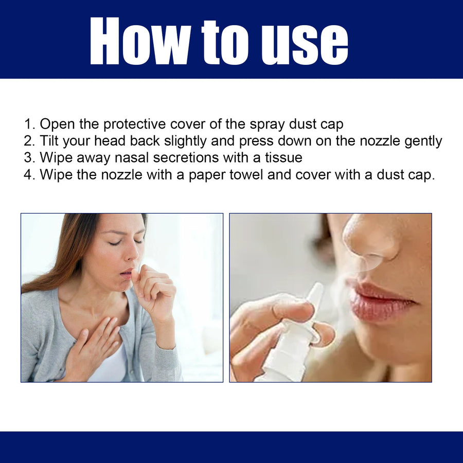 Organic Herbal Nasal Spray for Daily Congestion Relief