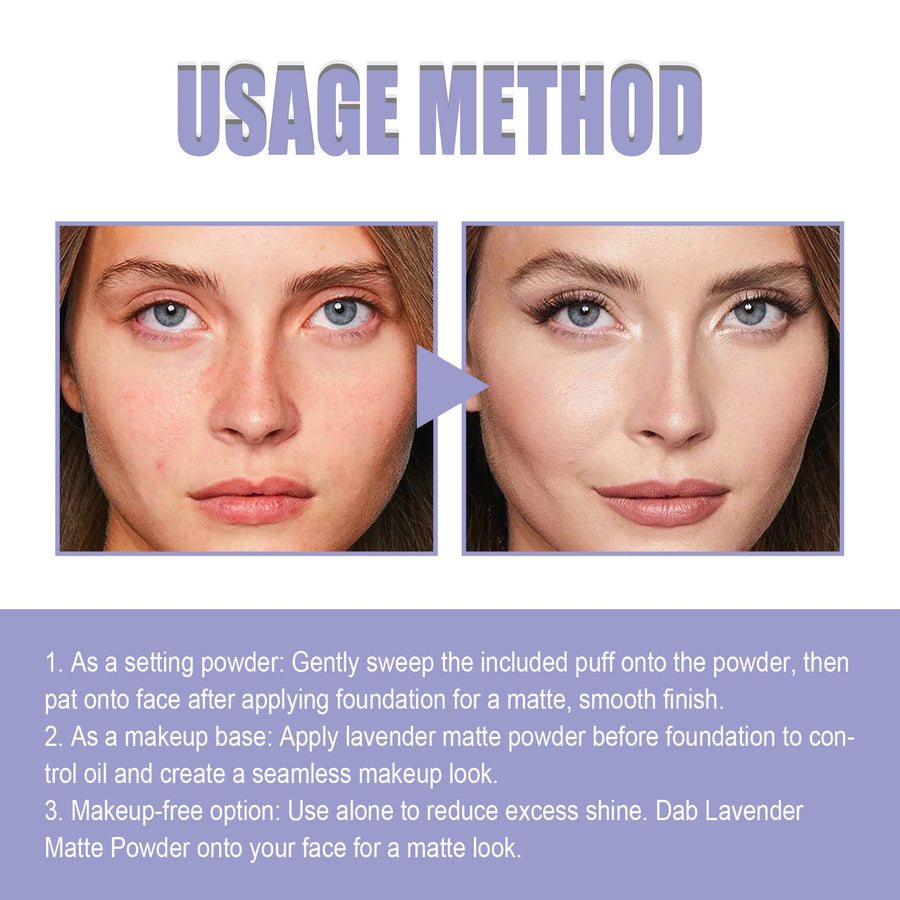 Lavender Finishing Powder for Lasting Shine Control