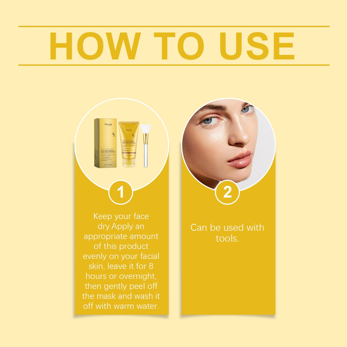 Turmeric Collagen Peel-Off Mask With Scraper Applicator