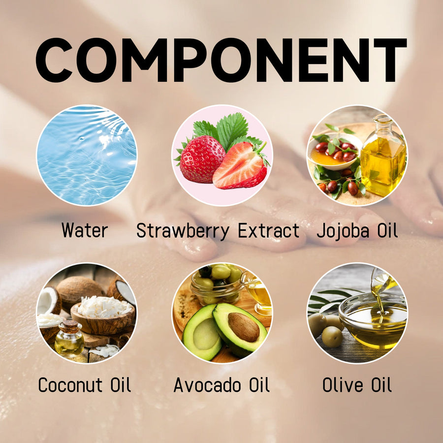 Body Oil for Dry Skin Firming Moisture Strawberry Scent
