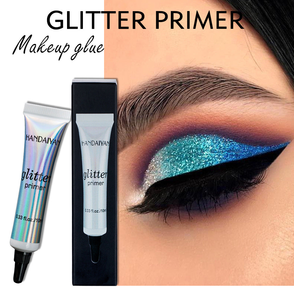 Glitter Makeup Primer for Long-Lasting Eyeshadow Color