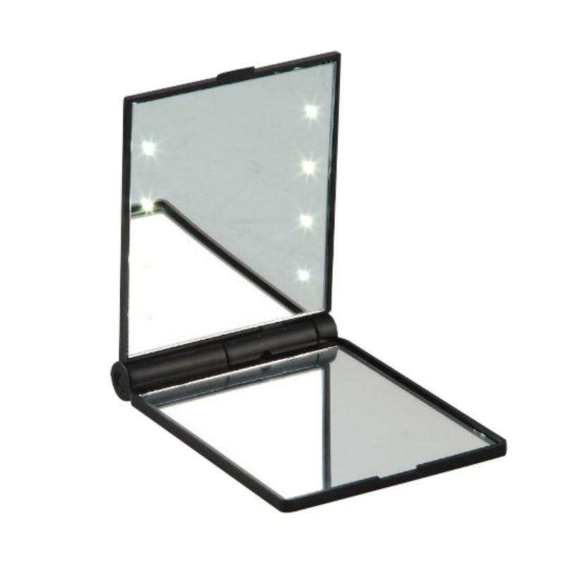 Compact LED Folding Mirror — Flawless Makeup Anywhere, 8