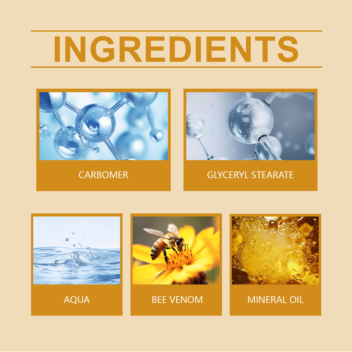 Bee Venom Facial Cream for Fine Lines & Wrinkles