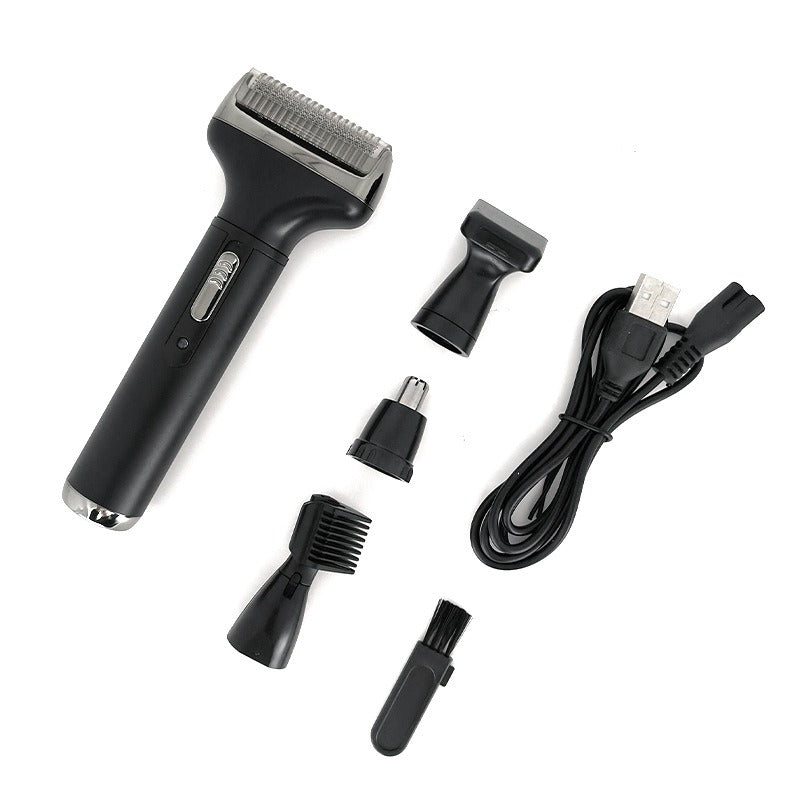 4‑in‑1 Electric Trimmer: Beard, Nose & Eyebrow Grooming Kit
