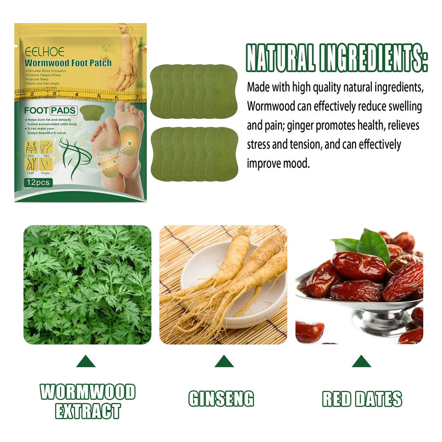 Wormwood Foot Patches - Better Sleep, Less Fatigue Overnight
