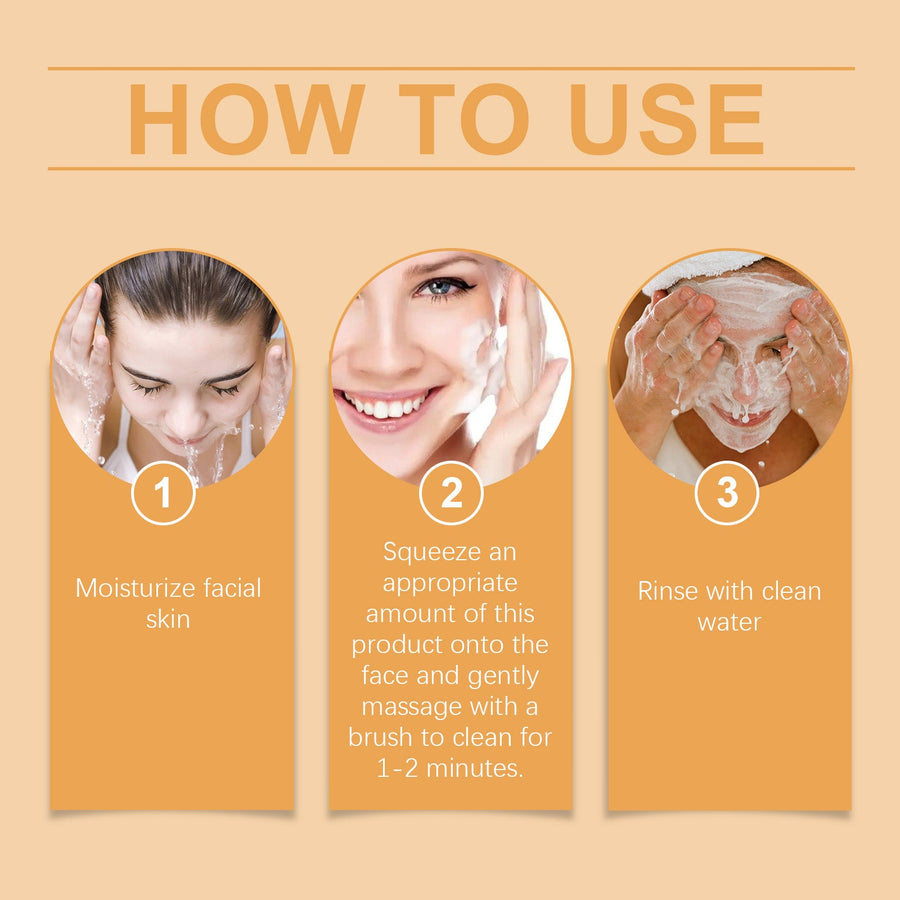 Turmeric Foam Cleanser for Oily Skin & Clogged Pores