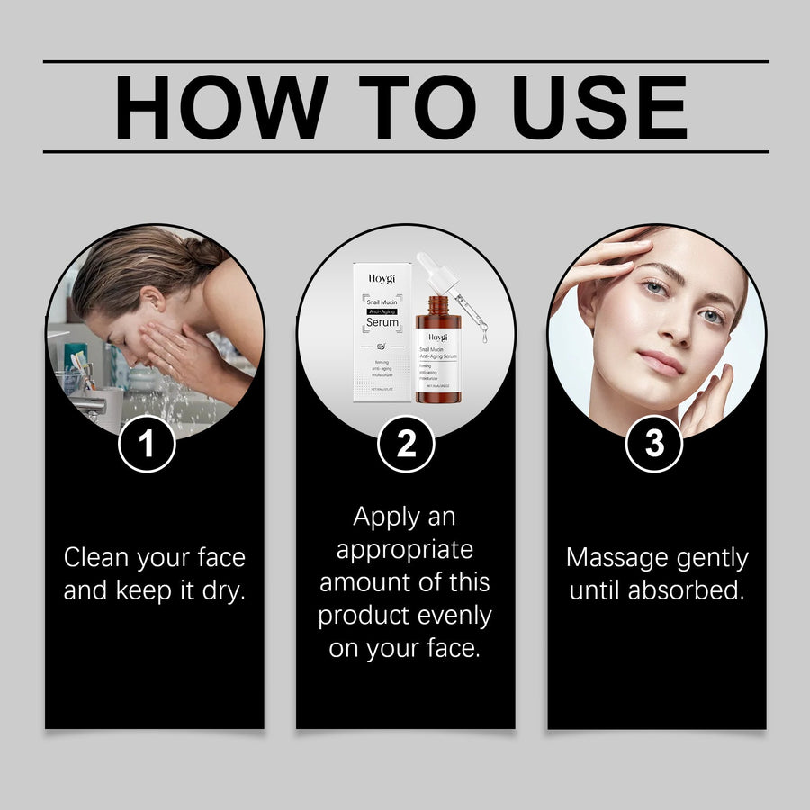 Snail Mucin Face Serum for Hydrated, Smooth-Looking Skin