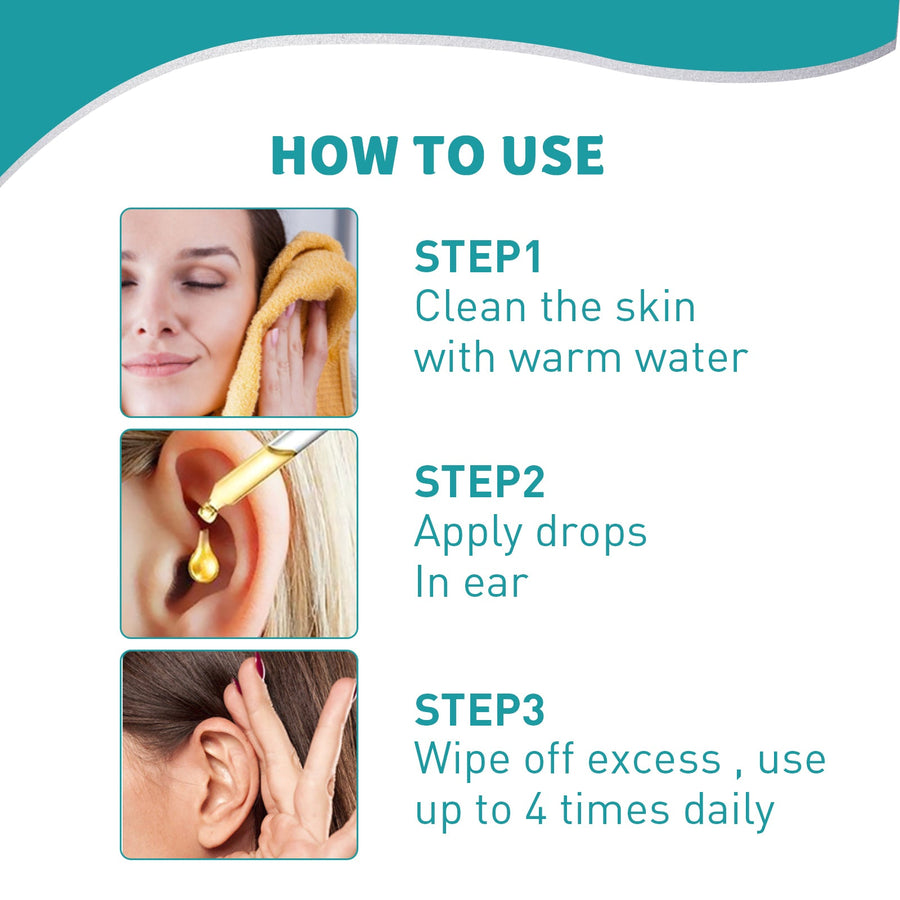 Ear Oil Drops for Wax Buildup & Ear Discomfort Relief