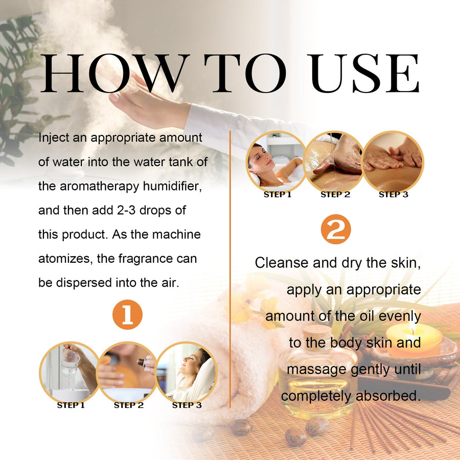 Essential Oil Set for Relaxing Body Massage & Skin Care