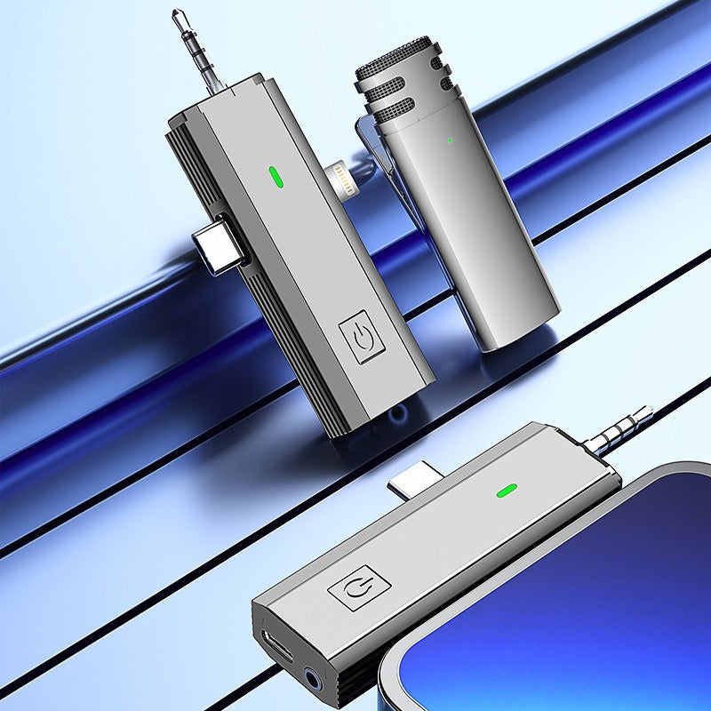 Lavalier Mic — Dual Wireless AI Noise Reduction for Creators