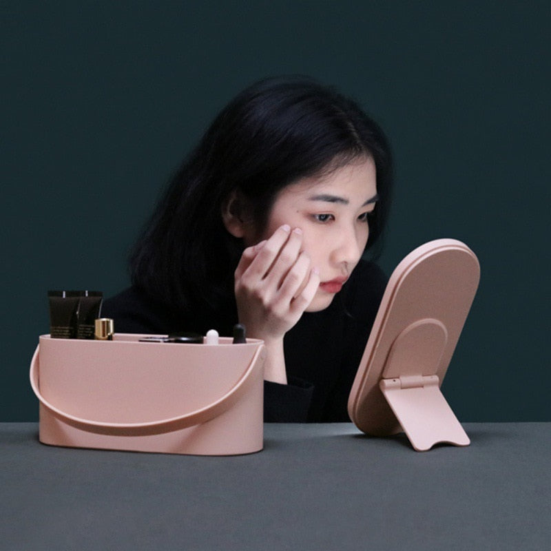 LED Makeup Mirror Case — Perfect Lighting & Storage On the Go