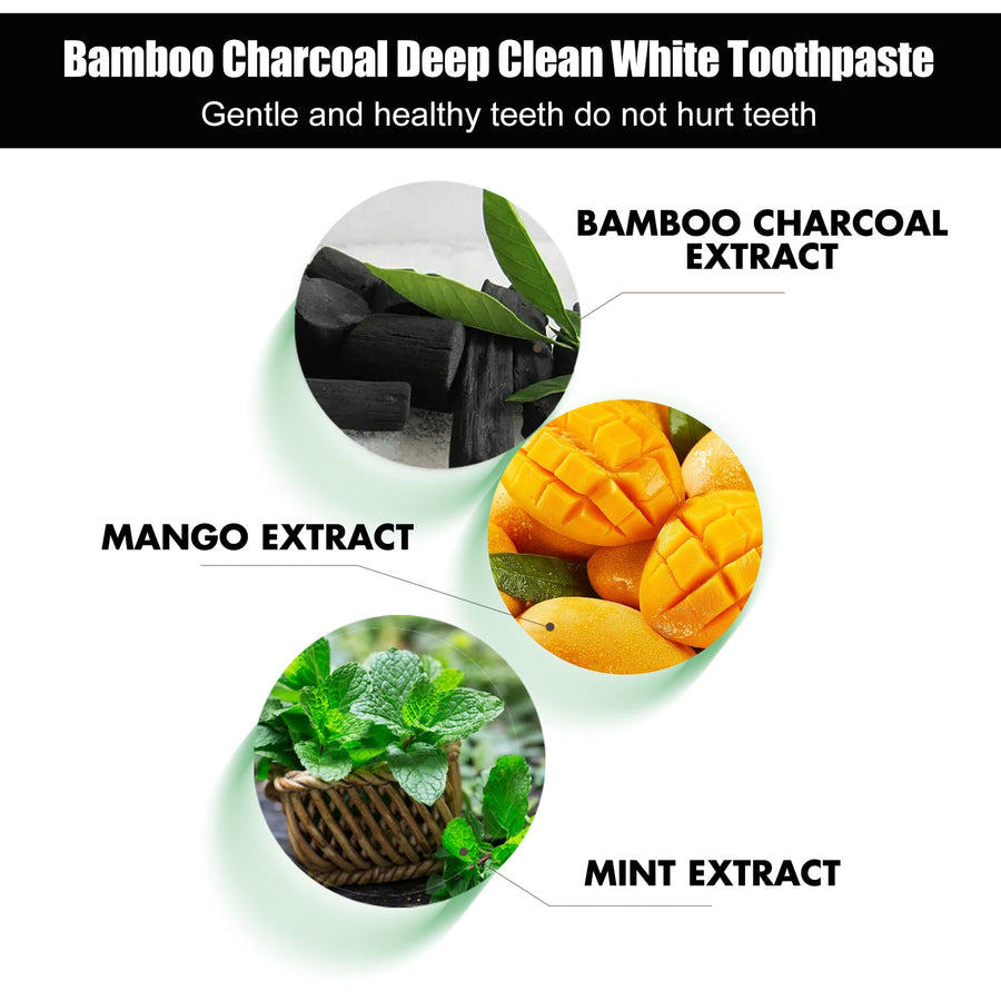 Bamboo Charcoal Whitening Toothpaste — Visibly Brighter